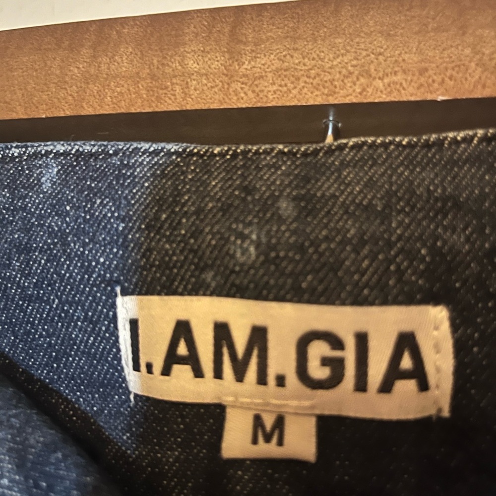 I.AM.GIA Dark Blue Tie-Dye Bell bottom Flare Jeans - Picture 5 of 11
